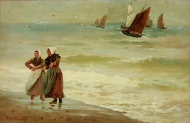 Strand mit Figuren